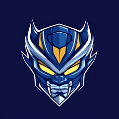 Oni Full Mask illustration sports team logo