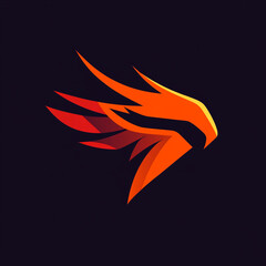 Phoenix illustration sports team logo
