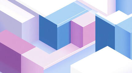 Obraz premium Abstract geometric shapes in pastel colors