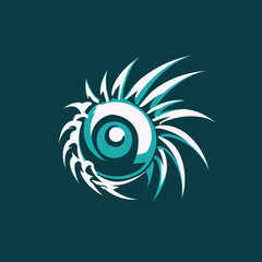 Obraz premium Sea Urchin illustration sports team logo