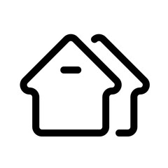 real estate icon with line style, perfect for user interface projects