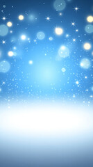 Obraz premium Sparkling blue abstract background with glowing lights