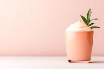 Refreshing drink creation minimalist setting photo art soft colors aesthetic concept