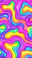 Obraz premium Colorful abstract wavy pattern with vibrant swirls