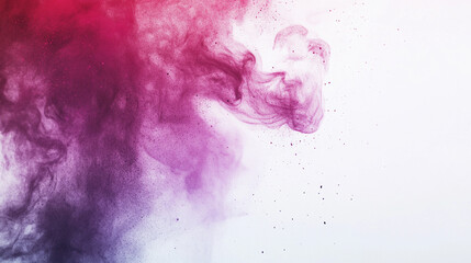 Fototapeta premium Purple and Pink Ink Smoke Abstract Art
