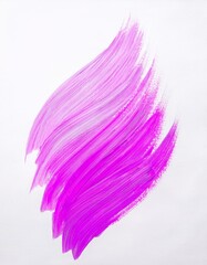 purple brush stroke abstract background isolated on white