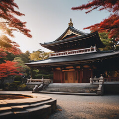 Fototapeta premium Japanese Temple Closeup