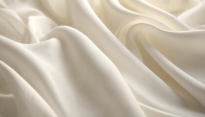 Obraz premium abstract waves of soft white fabric illuminated by warm light background