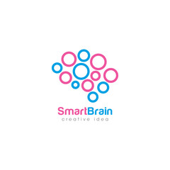 Creative Brain Concept Logo Design Template
