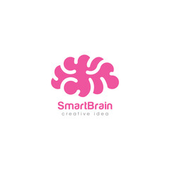 Creative Brain Concept Logo Design Template