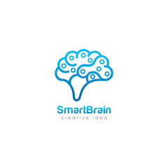 Creative Brain Concept Logo Design Template