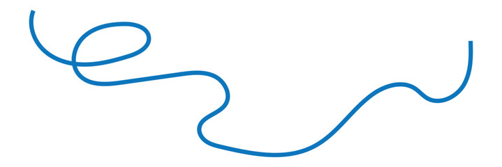  blue Seamless wavy line pattern with curvy abstract squiggles in a psychedelic wiggle design. Flat vector illustration isolated on white background.