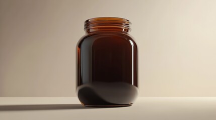 Amber Glass Jar Product Photography: Minimalist Lifestyle