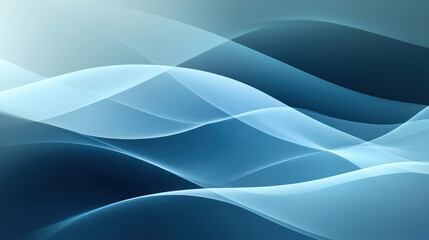 Obraz premium Abstract Blue Waves: A serene and calming abstract background of flowing, ethereal blue waves, creating a sense of movement and tranquility.