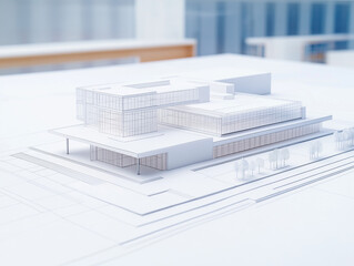 Sophisticated Architectural Firm with Blueprint Technology