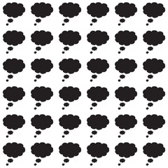 Seamless Black and White Pattern with Geometric Repeating Shapes for Modern Design
