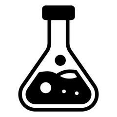 Laboratory Flask Icon for Science and Education