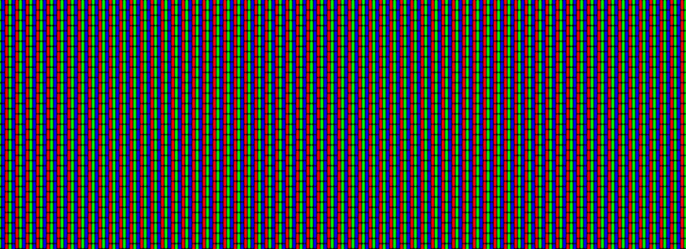 Seamless RGB pixel pattern. Repeating LED screen background. LCD display dots wallpaper. Red Green Blue pixelated monitor texture. Repeated crt display backdrop. Vector