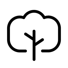clove tree icon with line style, perfect for user interface projects