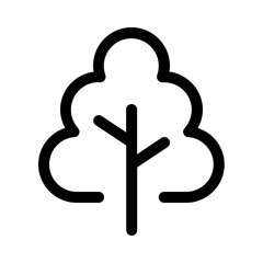 planetree icon with line style, perfect for user interface projects