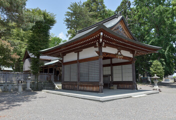 Fototapeta premium 針江日吉神社 拝殿 滋賀県高島市新旭町