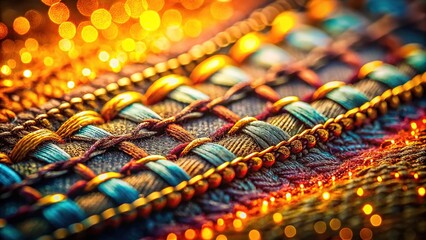 Intricate stitches, a visual exploration of sewing as art.