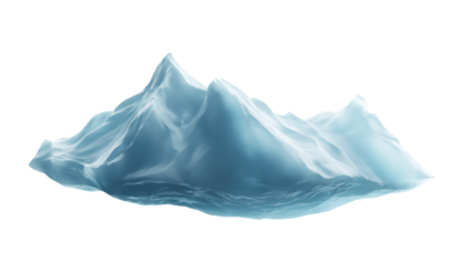 Majestic floating iceberg, pristine surface, serene polar landscape, vibrant blue hues, tranquil arctic scene, expansive sky backdrop