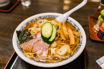 山形名物の冷やしラーメン
