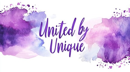 United by Unique: Watercolor Unity