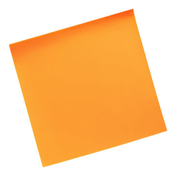 Orange sticky note, editable design, transparent background, ideal for reminders, annotations, and creative projects, versatile and user-friendly.