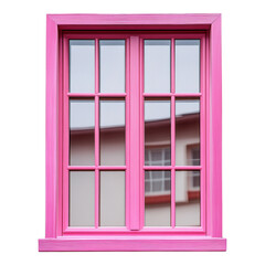 Obraz premium Clear pink glass window, minimalistic design, transparent backdrop, perfect for modern decor or digital projects.