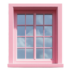 Obraz premium Clear pink glass window, minimalistic design, transparent background, versatile for various creative applications