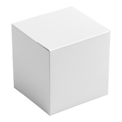 White Paper Box with Label, simple and elegant design, ideal for product packaging, enhances branding and presentation.