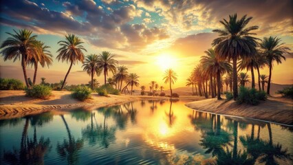 Vintage Oasis Discovery Amidst Desert Heat Waves