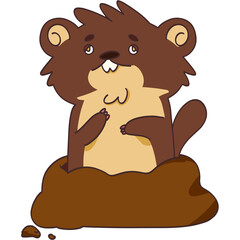 brown Groundhog