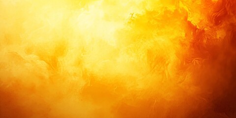 Noisy yellow orange gradient background, glowing hues texture, album cover, retro transitions, Generative AI