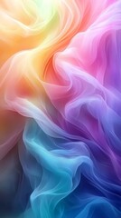 Blurred rainbow tones gradient background, shimmering overlays texture, event poster, dynamic appeal, Generative AI