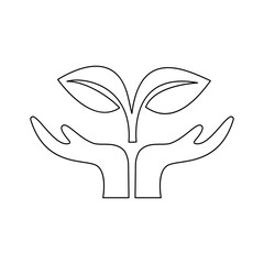 Ecology sustainable single-line art creatively illustrates the interconnectedness of nature and sustainability, using a continuous line to symbolize the seamless balance between the two.