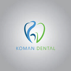 Logo for health, dentist and clinic. Dental creative idea logo wordmark. dental care and dental clinic.