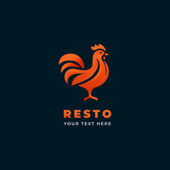chicken grill and bbq logo chicken rooster, fire and bbq tools for food businesses, restaurants, cafes, food trucks, etc.