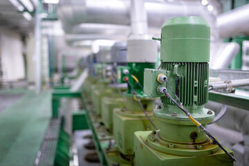Three-phase motors used in industrial plants