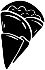 food illustration fresh silhouette cake logo fruit icon chocolate outline pancake dessert delicious plate snack sweet crape strawberry tasty shape and vector graphic background