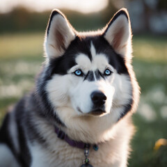 Husky Dog Closeup