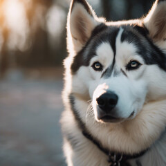 Husky Dog Closeup