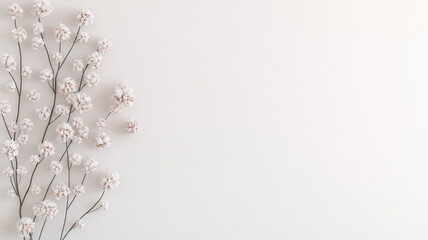 Valentine Themed of Delicate floral arrangement on light background, perfect for decor