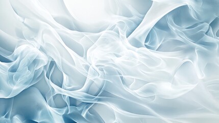 Fototapeta premium Abstract swirling blue and white smoke texture.