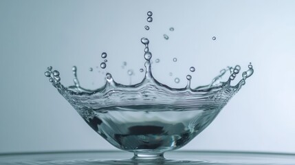 Water droplet crown splash impact. (1)