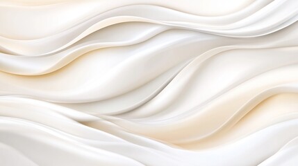 Obraz premium Abstract white and beige wavy background.