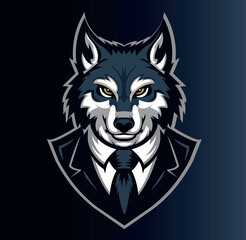 Wolf in a suit Logo