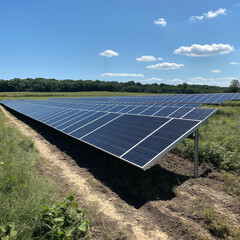 Solar Revolution: Green Energy in Pristine Fields